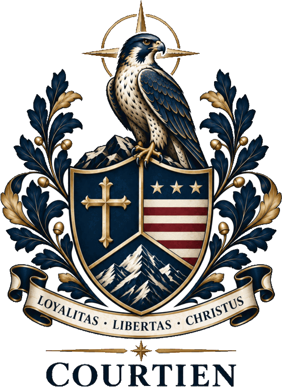 Courtien family crest